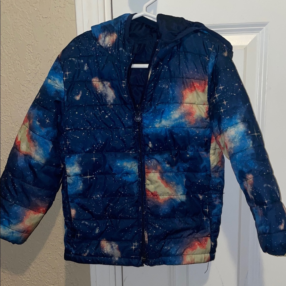 GAP Kids Cosmic Blue Puffer Jacket